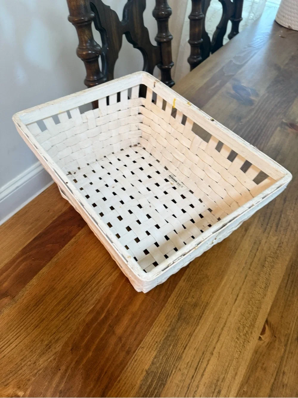 IKEA KNARRA basket. White Woven Decorative Basket - Home Accents